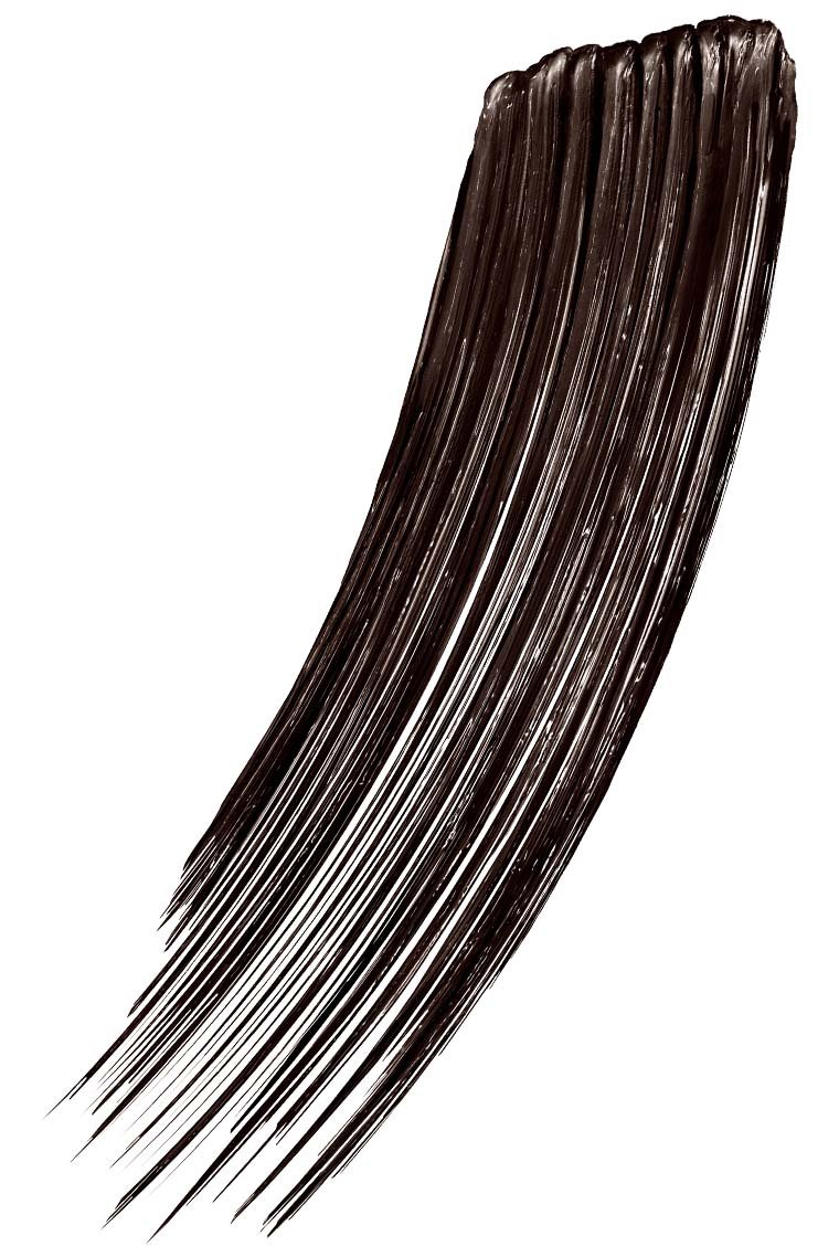 Swatch of Maybelline Lash Sensational Firework Washable Mascara in Brownish Black against a white background