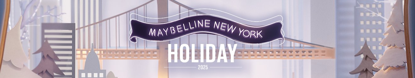 maybelline holiday 2025 lp banner desktop 1320x250