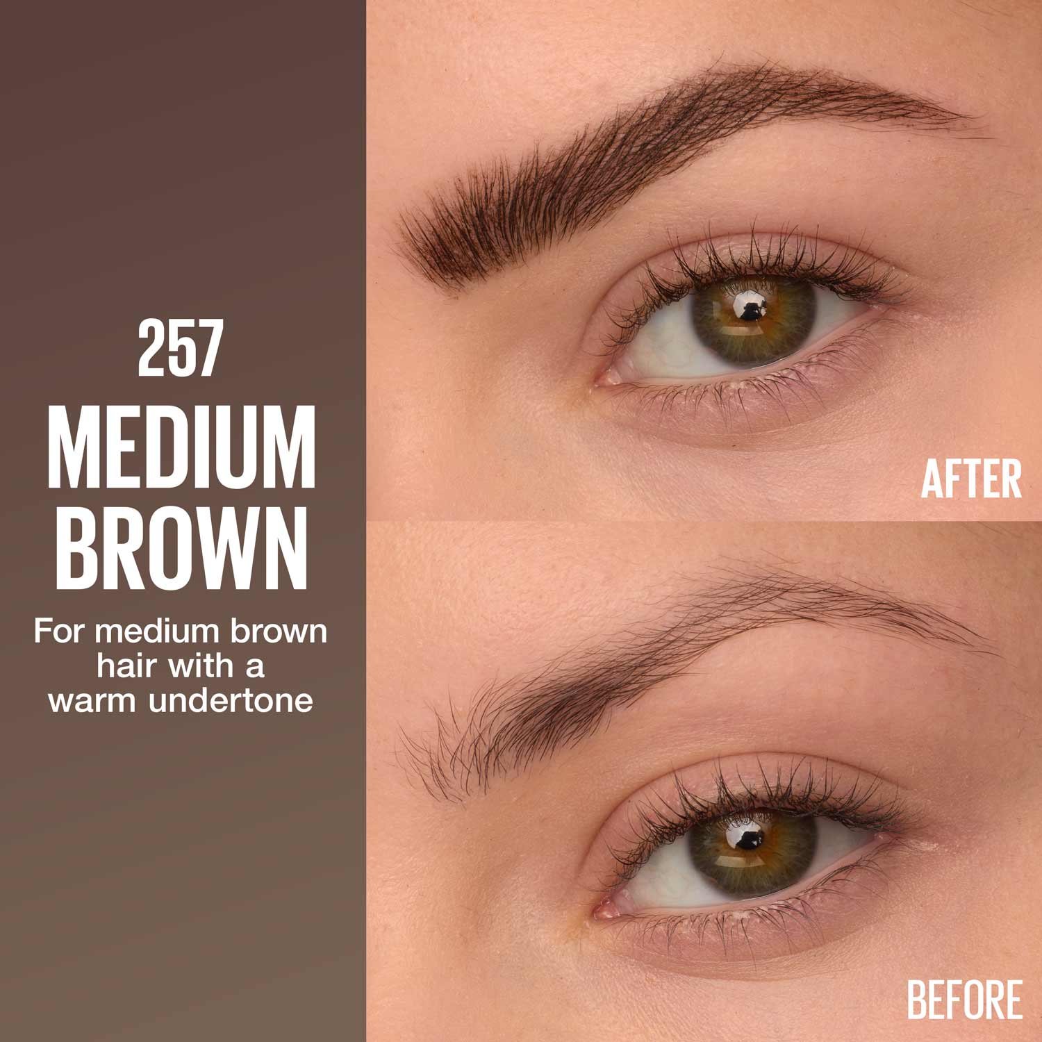 Maybelline Brow inserts pdp 257 mediumbrown  041554103502 shadecard